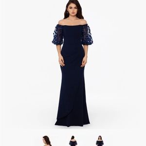 Xscape Navy Gown